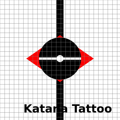 Tattoo of katana - DrawGPT