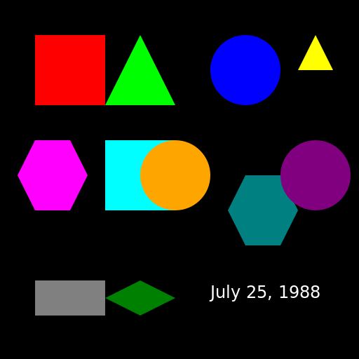 A Colorful Snapshot of July 25, 1988 News Channels - DrawGPT