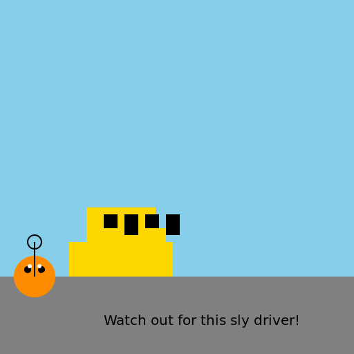 Fox Driving a Vintage Mini Car - DrawGPT