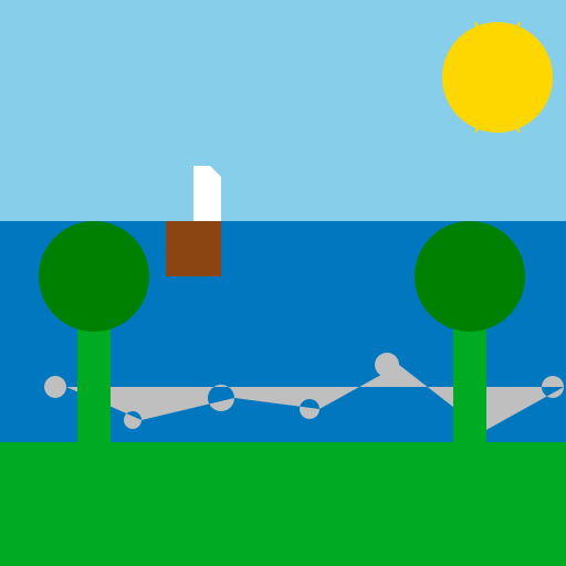 Serene River Scene - DrawGPT