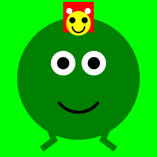 Frog with a Mushroom Hat - DrawGPT