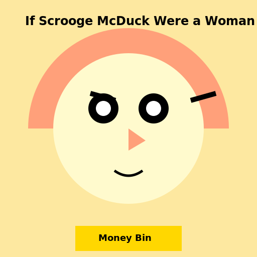 Scrooge McDuck as a Woman - DrawGPT