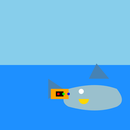 Dolphin Holding Gaming Controller - DrawGPT