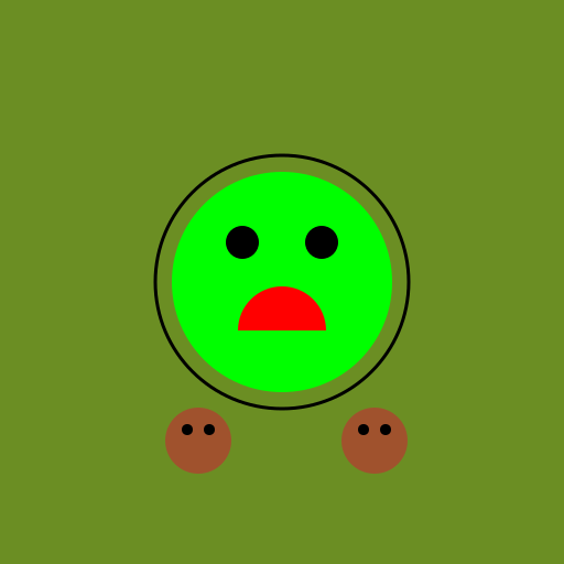 Aliens Eating Swamp Rats - DrawGPT