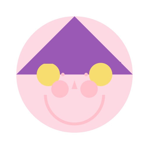 A Girl with Purple Hair and Yellow Eyes - DrawGPT