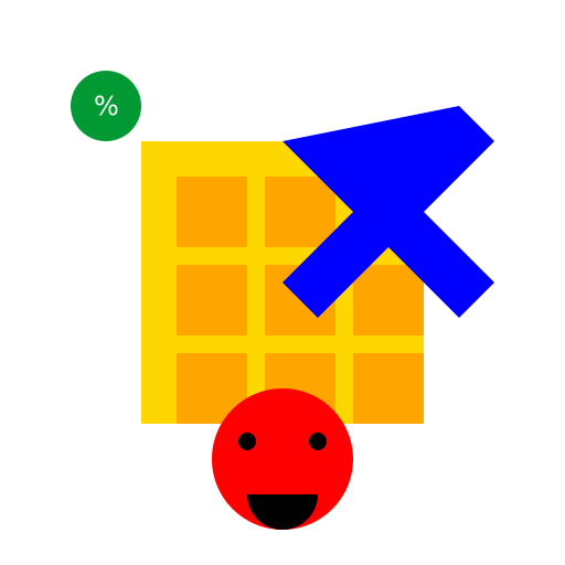 Text-Based Calculator Logo - DrawGPT