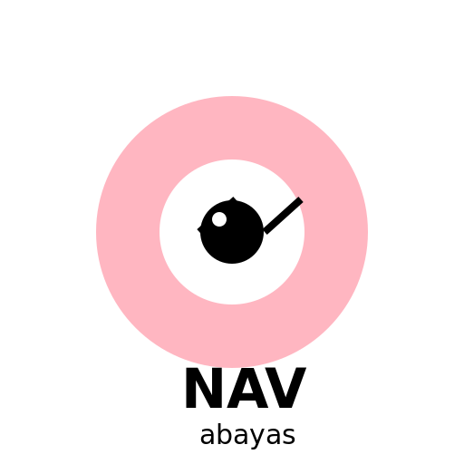 NAV Abayas Modern Logo with a Hint of Baby Pink and Eye Design - DrawGPT
