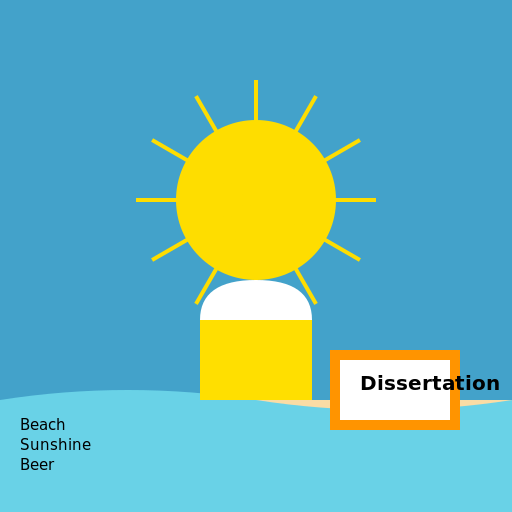 Beach Sunshine Beer Dissertation - DrawGPT
