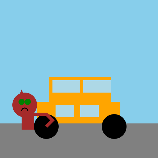 Cat Driving Car - DrawGPT