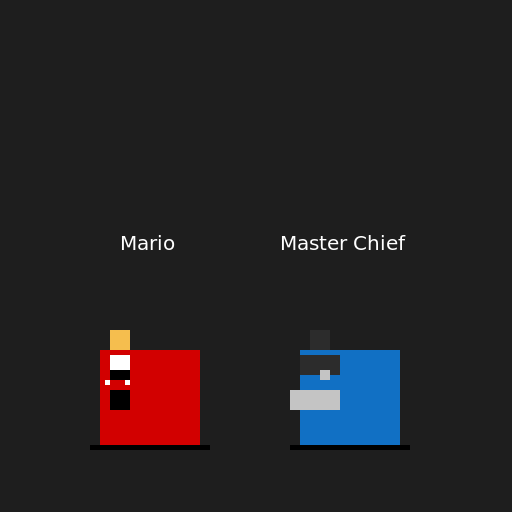 Mario and Master Chief Halo 117 - DrawGPT