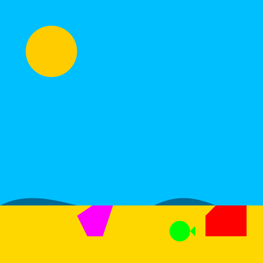 Polluted Sea Side with Plastic Bags and Bottles - DrawGPT