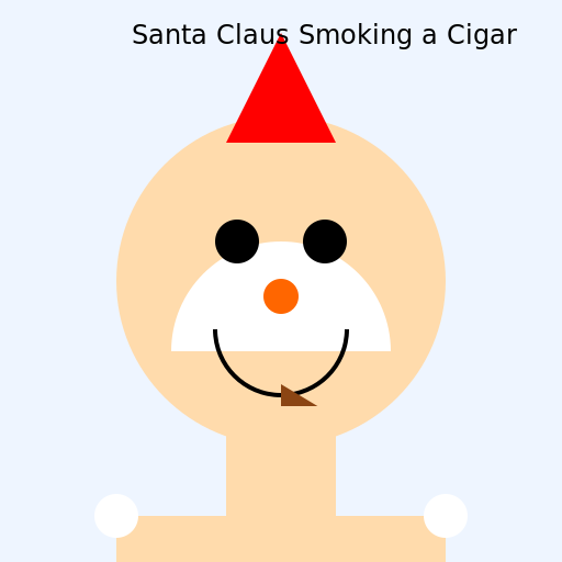 Santa Claus Smoking a Cigar - DrawGPT