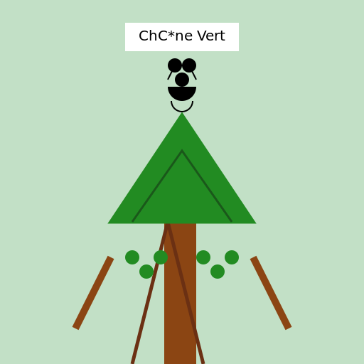 Caractéristiques de l'arbre Chêne Verte - DrawGPT