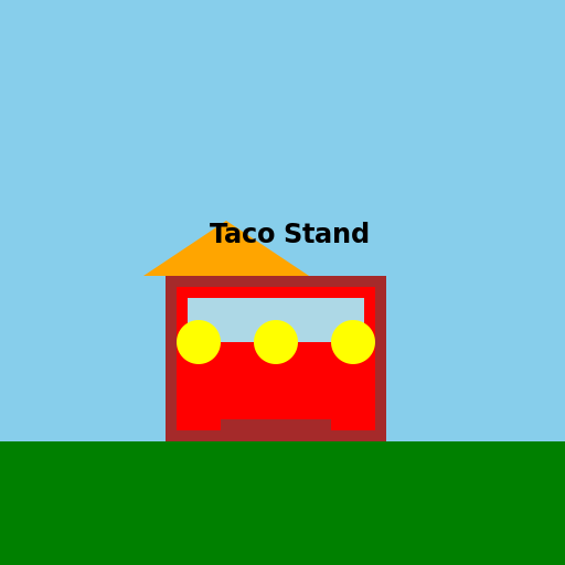 Taco Stand Cartoon - DrawGPT