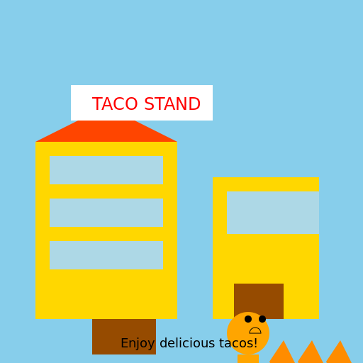Taco Stand Street Vendor - DrawGPT