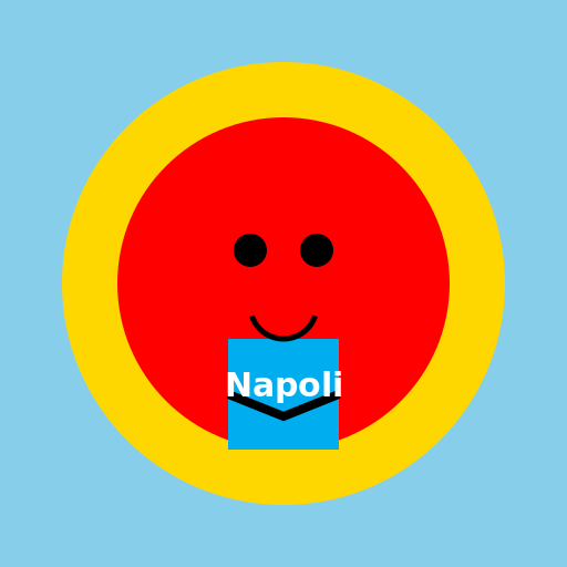 Goku arrabbiato con la maglia del Napoli in centro a Torino - DrawGPT