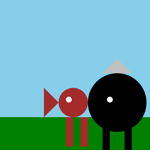 Australian Cattledog vs Bull Fight - DrawGPT