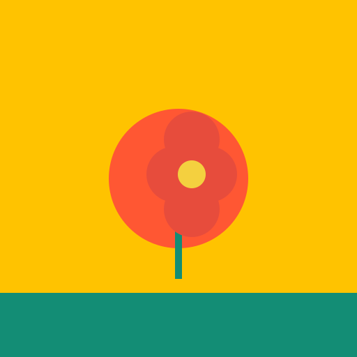 A flower with a sunset - DrawGPT