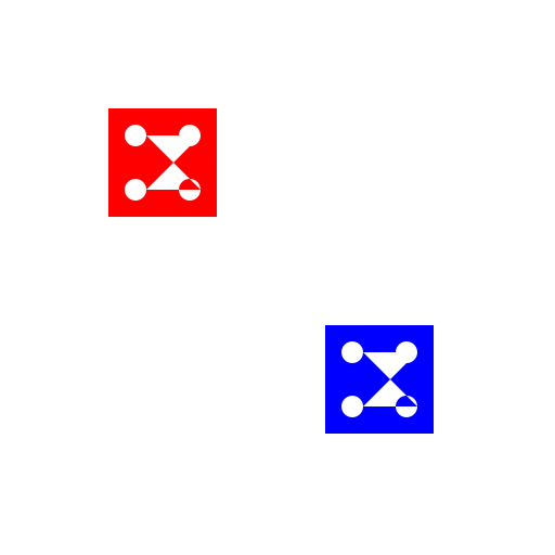 A pair of colorful dice - DrawGPT