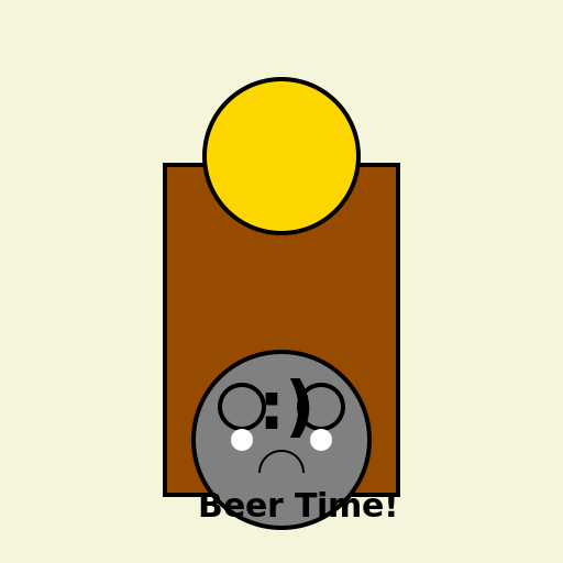 Beer Label with Mouse - DrawGPT