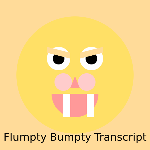 Flumpty Bumpty Transcript Logo - DrawGPT