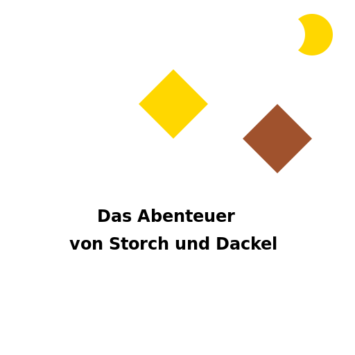Das Abenteuer von Storch und Dackel Logo - DrawGPT