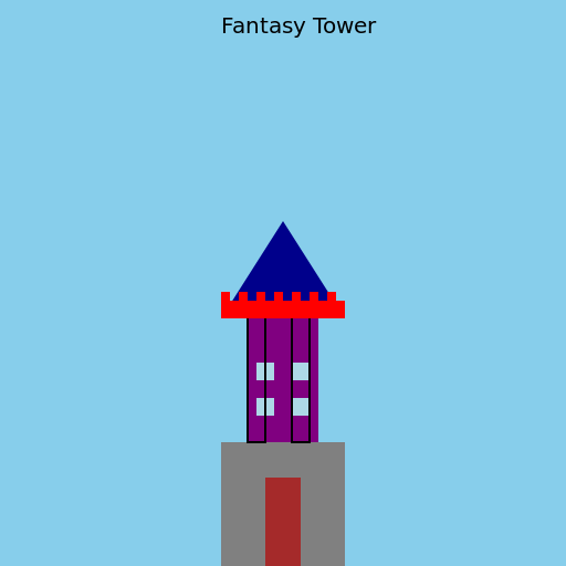 Drawing a Fantasy Tower - DrawGPT