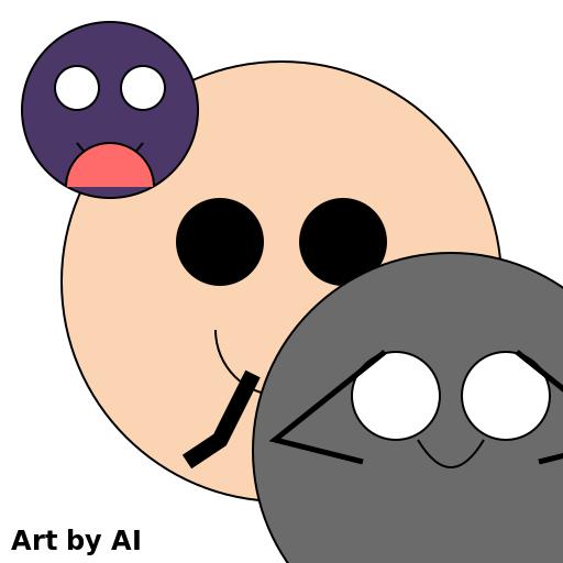 Mimikyu and Gengar painting a portrait of Giratina - DrawGPT