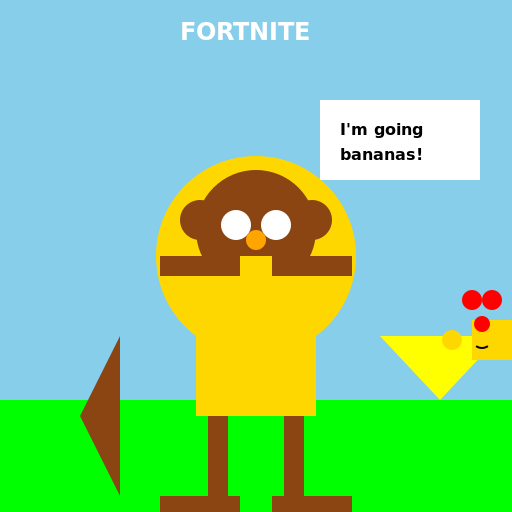 Monkey in Fortnite - DrawGPT