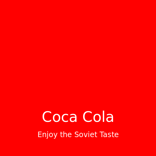 USSR-style Coca Cola Logo - DrawGPT