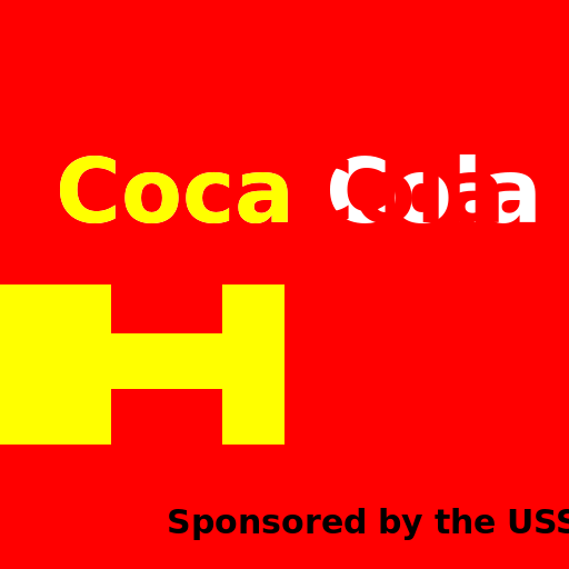 USSR Style Coca Cola Logo - DrawGPT