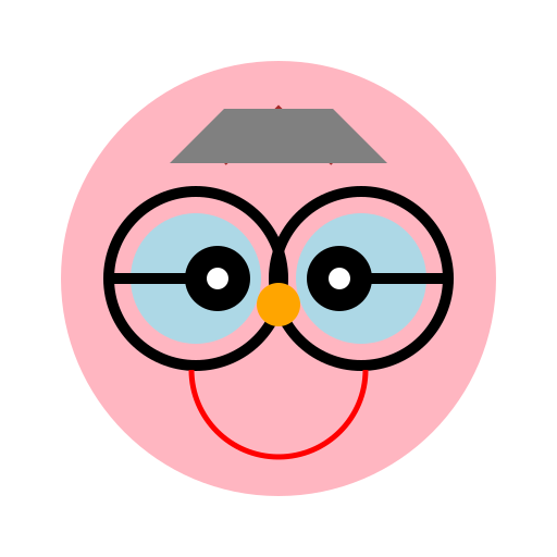 Head with Glasses - DrawGPT