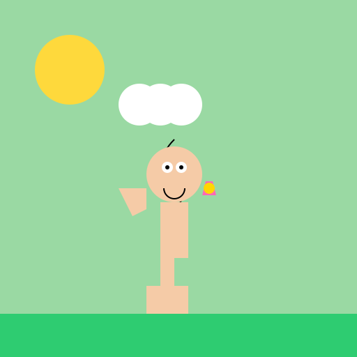 Curly-Haired Garden Adventurer - DrawGPT