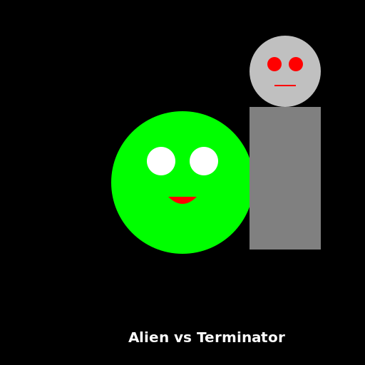 Alien vs Terminator - DrawGPT