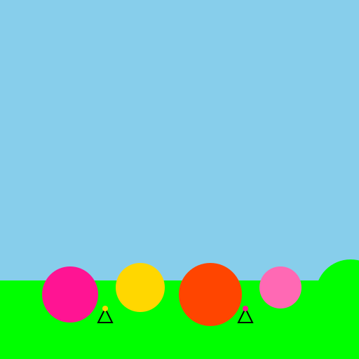 Vibrant Flower Garden - DrawGPT