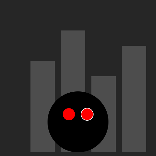 Silhouette of a girl with long hair and glowing hearts in a dystopian cityscape - DrawGPT