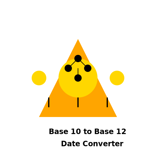 Base 10 to Base 12 Date Converter Logo - DrawGPT