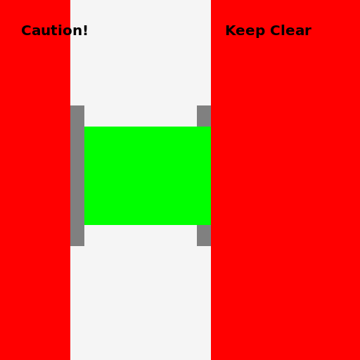 Colorful Zone Protection for the Friendly Forklift - DrawGPT