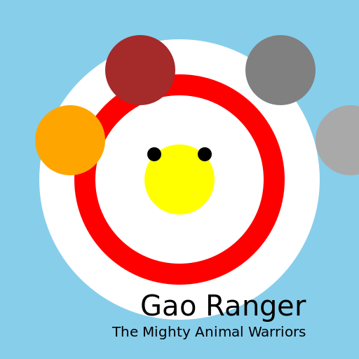 Gao Ranger - The Mighty Animal Warriors - DrawGPT