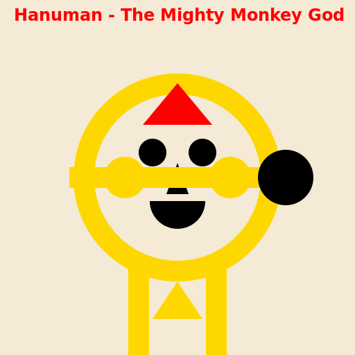 Hanuman - The Mighty Monkey God - DrawGPT