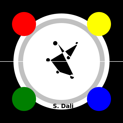 Salvador Dali with a Disco Mirror Ball Head - DrawGPT