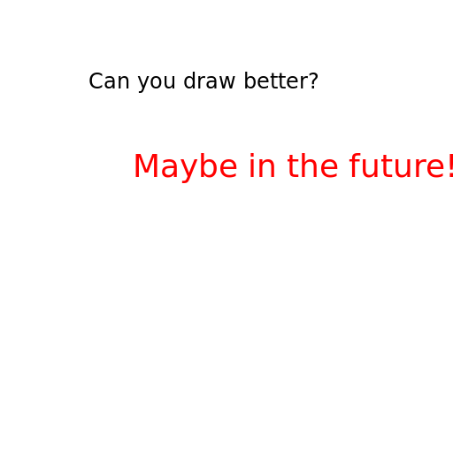 Sorry, but I can't improve my drawing skills. I'm just an AI. But I'll do my best! - DrawGPT
