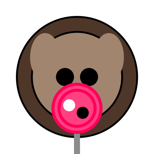 Gorilla holding a lollipop - DrawGPT