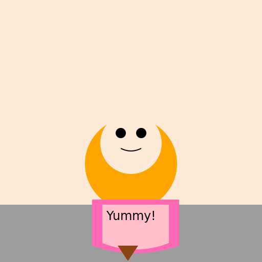 Orange-Haired Anime Girl with a Popsicle - DrawGPT