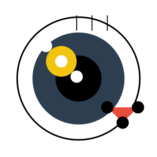 Eye with Eyedrop and Reflection of a Person - DrawGPT