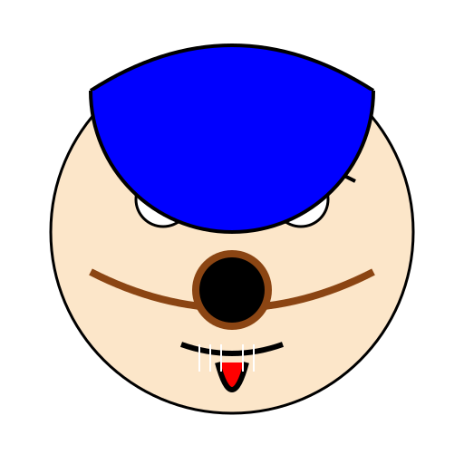 Human Face with Bulldog Wrinkles - DrawGPT