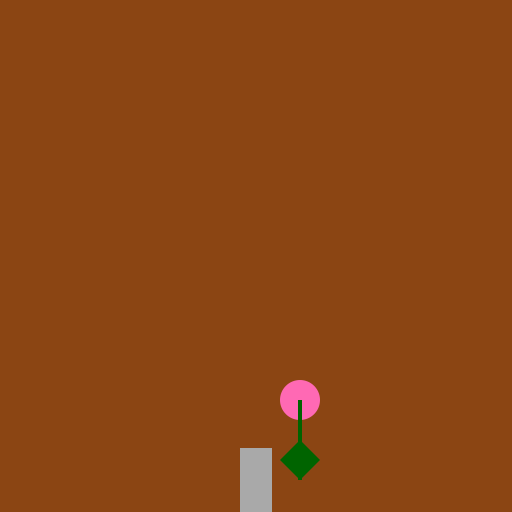 Shovel in Ground with Single Flower - DrawGPT