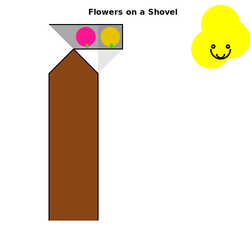 Flowers Blooming on Shovel - DrawGPT