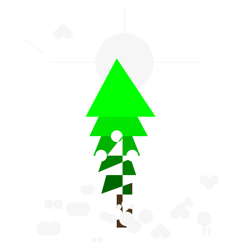 Moonlit Pine Tree in Snowy Forest - DrawGPT