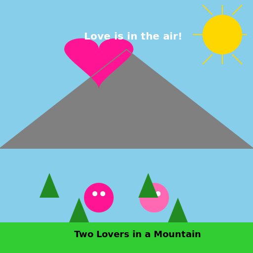 Two Lovers in a Mountain - DrawGPT